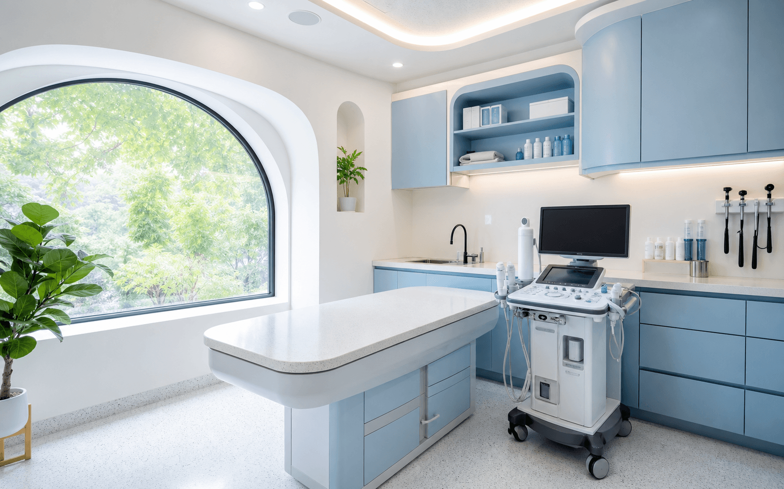 Bác sĩ trao đổi kế hoạch chăm sóc trước và sau can thiệp